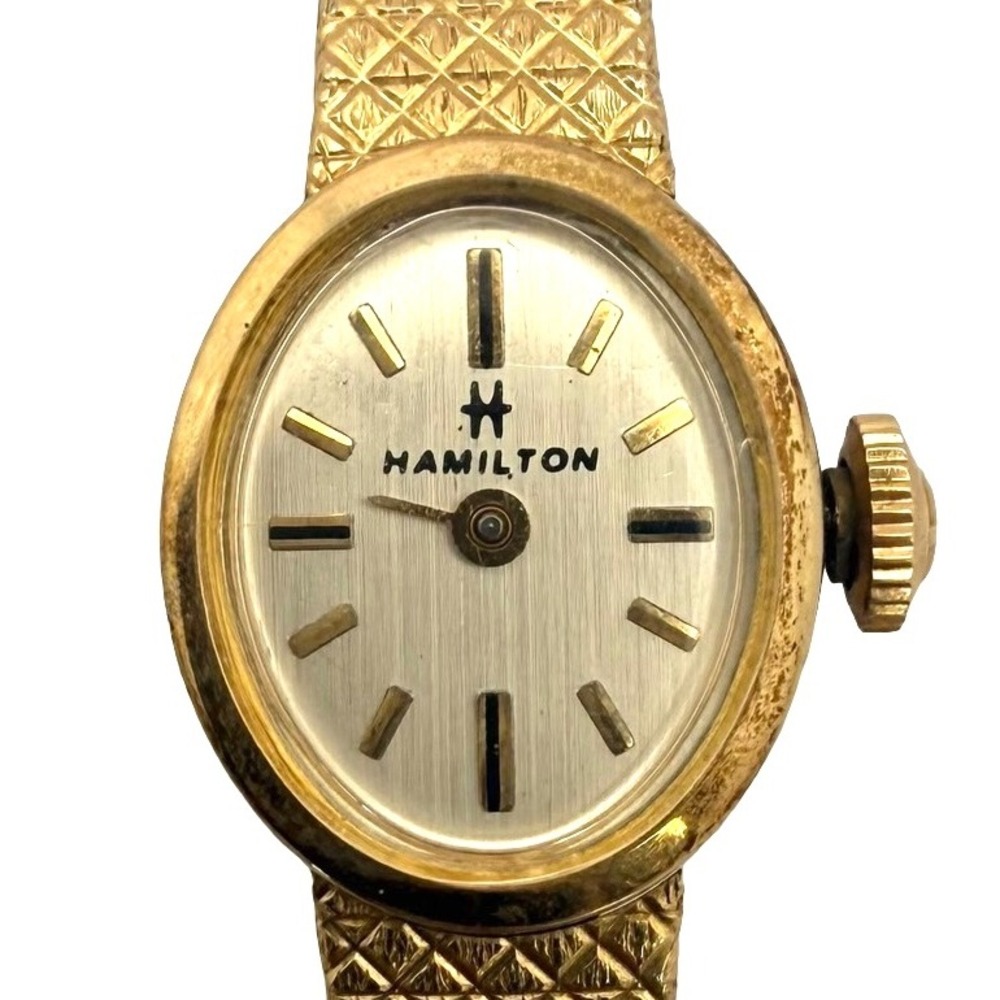 Vintage Hamilton 774 Mvm Ladies Watch‎ 10K GF Kestenmade Band 17J Parts Repair